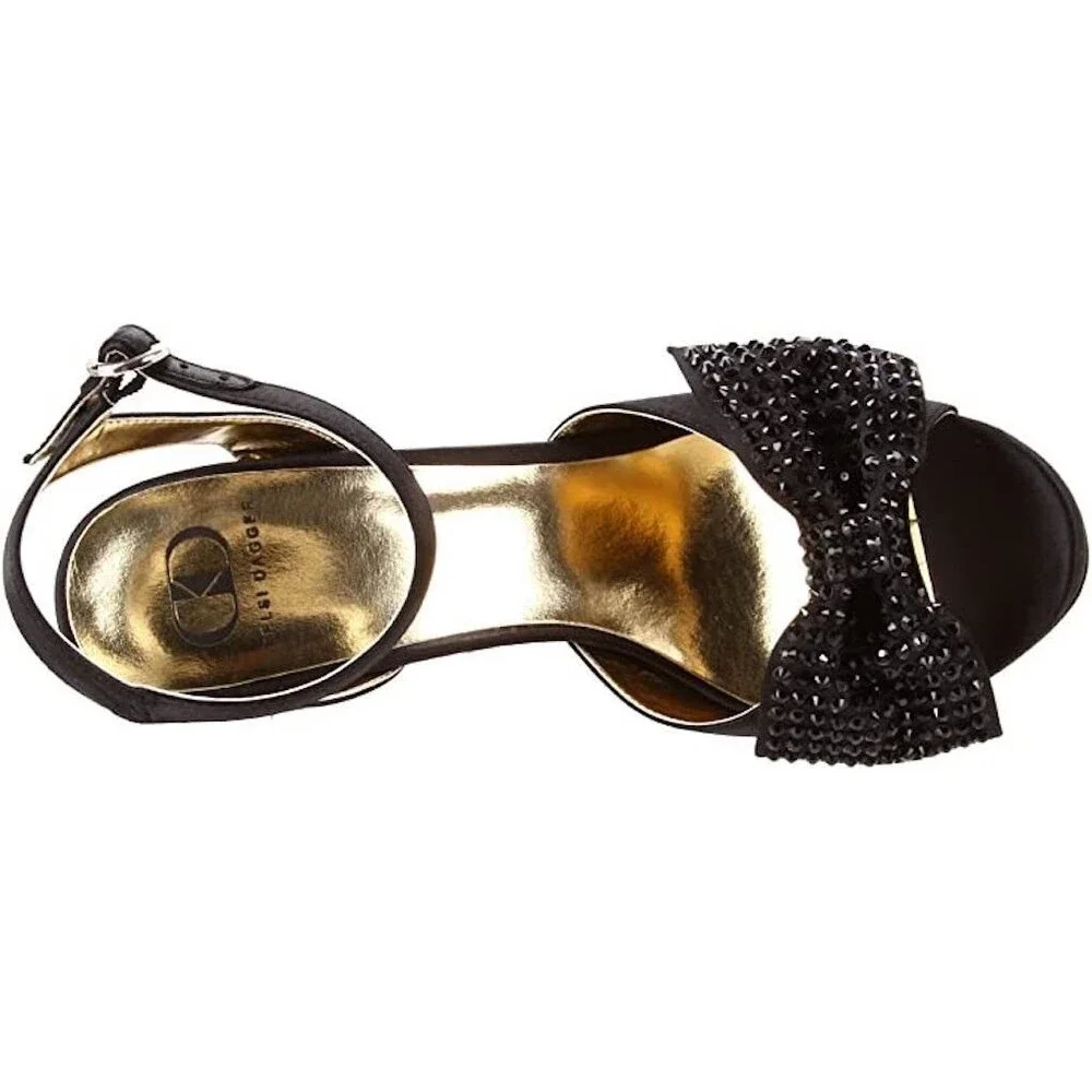 NWOB Kelsi Dagger Cayda Rhinestone Bow Wedge